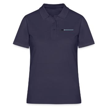 Schwert Mittelalter Geschenk Idee Klinge scharf - Frauen Polo Shirt - Navy - Vorne - Ailine (174cm)
