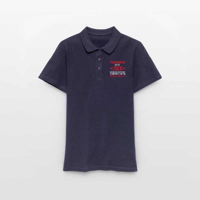 debugging programmer computer science computer nerd Women's Polo Shirt