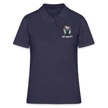 Wie Nackt Nacktkatze - Frauen Polo Shirt - Navy - Vorne - Ailine (174cm)