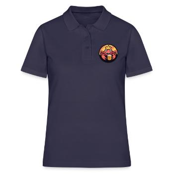 Crabe Crabe Bière - Polo Femme - bleu marine - Devant - Ailine (174cm)