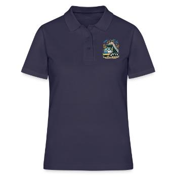 Camion à benne basculante avec rythme musical - Polo Femme - bleu marine - Devant - Ailine (174cm)
