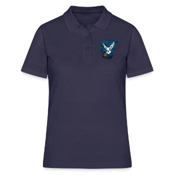 Taube des Friedens - Frauen Polo Shirt - Navy - Vorne - Ailine (174cm)