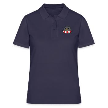 Cadeau de sauveteur sauveteur pingouin - Polo Femme - bleu marine - Devant - Ailine (174cm)