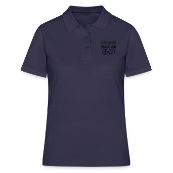 Les jeudis je porte du gris Dire Couleur gris - Polo Femme - bleu marine - Devant - Ailine (174cm)