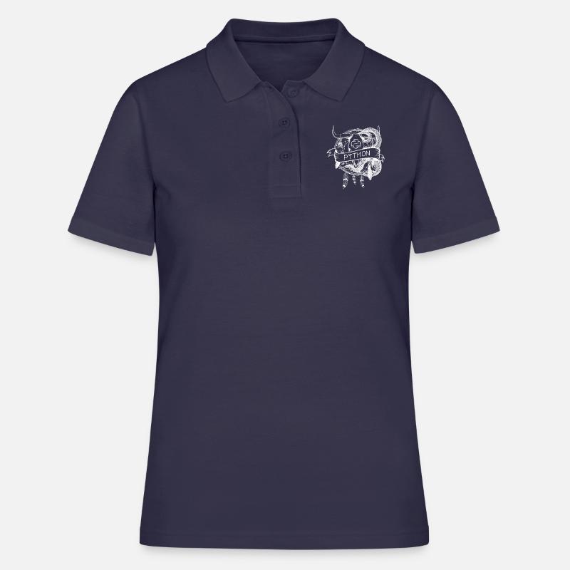 technologie de langage de programmation python - Polo Femme - bleu marine