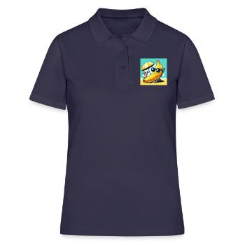 Relaxed like a banana on the beach! Relax - Women's Polo Shirt - navy - Front - Ailine (174cm)