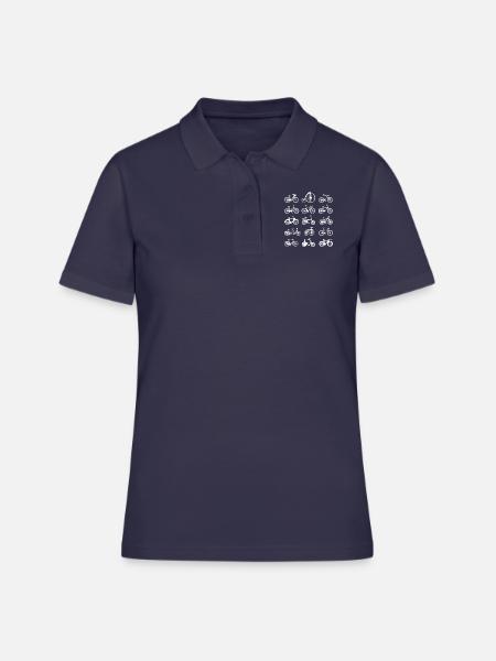 Fahrrad rad räder radl - Frauen Polo Shirt - Navy