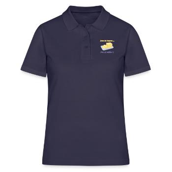 beurre - Polo Femme - bleu marine - Devant - Ailine (174cm)