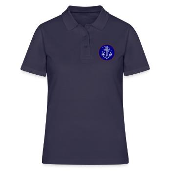 Anker Schifffahrt Symbol - Frauen Polo Shirt - Navy - Vorne - Ailine (174cm)