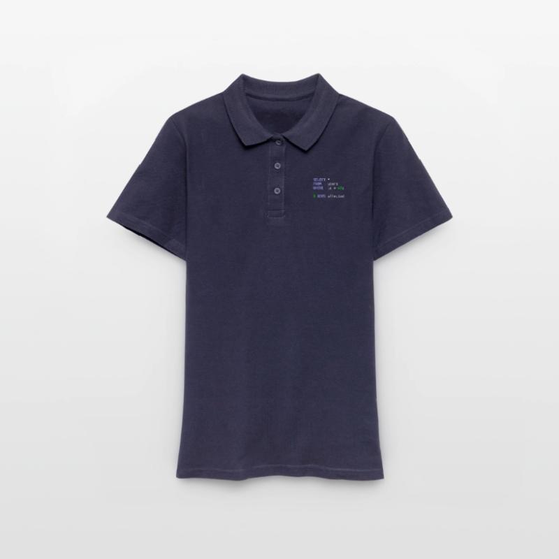 Software Developer SQL Coder Geek Gift Women's Polo Shirt