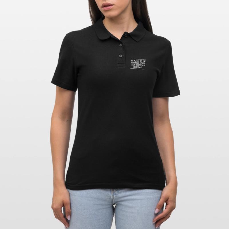 Tech Support Computer Science Computer IT Technology Women's Polo Shirt