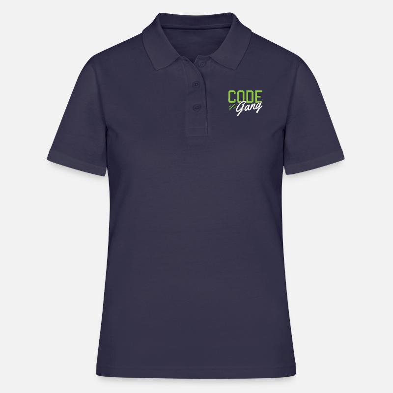 Hacking Programmer Hacker Code Coding Cadeau - Polo Femme - bleu marine
