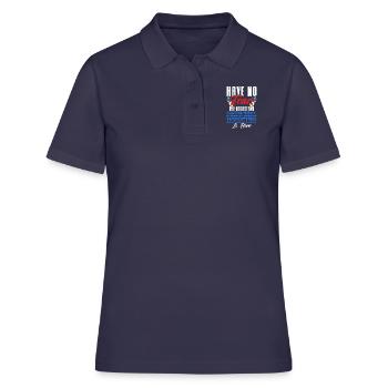 Funny fireworks pyrotechnician saying - Women's Polo Shirt - navy - Front - Ailine (174cm)