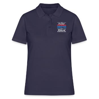Funny fireworks pyrotechnician saying - Women's Polo Shirt - navy - Front - Ailine (174cm)