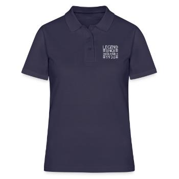 Legenden Geburtstag Dezember 1936 geboren Geschenk - Frauen Polo Shirt - Navy - Vorne - Ailine (174cm)