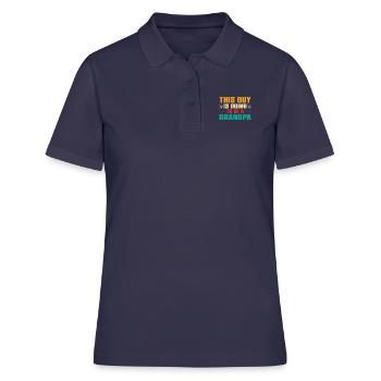 Opa Geschenkidee Opa weiß alles Spruch Großvater - Frauen Polo Shirt - Navy - Vorne - Ailine (174cm)