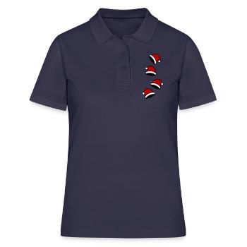 Chapeau de Père Noël Noël - Polo Femme - bleu marine - Devant - Ailine (174cm)