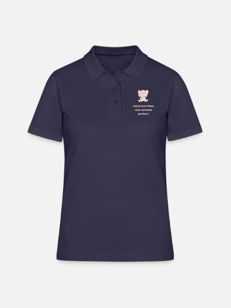 hat jemand einen rosa elefanten - Frauen Polo Shirt - Navy