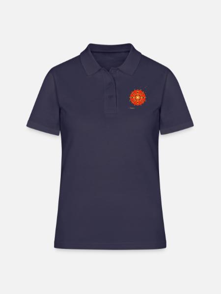 Sonne - Frauen Polo Shirt - Navy