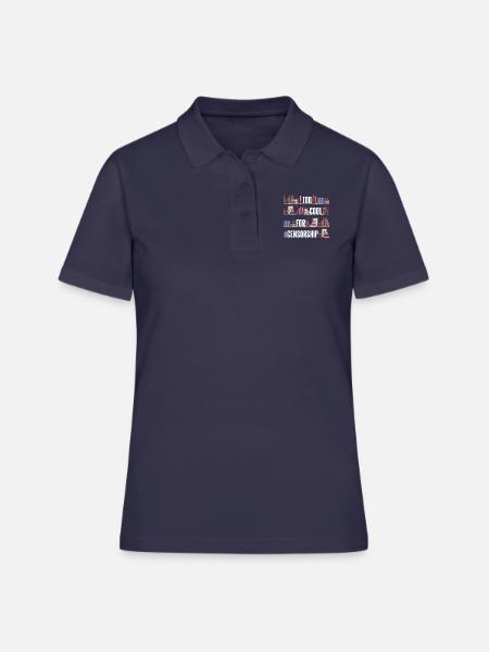 Zu cool für Zensur - Frauen Polo Shirt - Navy
