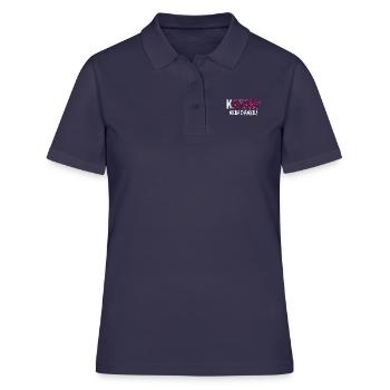 Katar Boykott Spruch Geschenk - Frauen Polo Shirt - Navy - Vorne - Ailine (174cm)