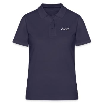 Sitz Platz Steh Whippet - Frauen Polo Shirt - Navy - Vorne - Ailine (174cm)
