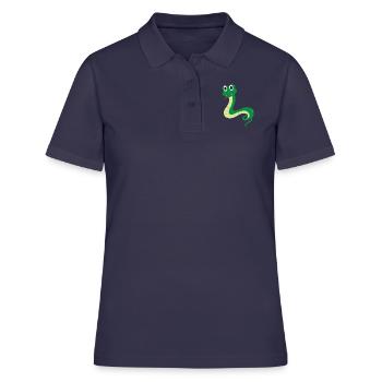 ligne - Polo Femme - bleu marine - Devant - Ailine (174cm)