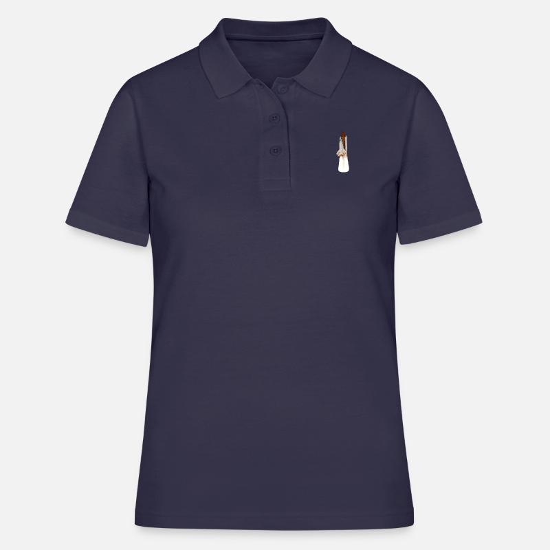 Space Shuttle Launch - Frauen Polo Shirt - Navy