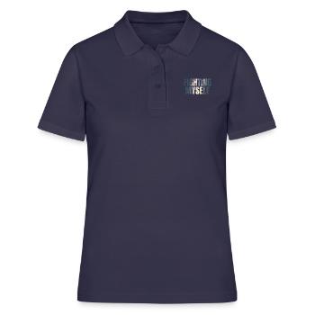 fighting myself Depression Geschenkidee - Frauen Polo Shirt - Navy - Vorne - Ailine (174cm)