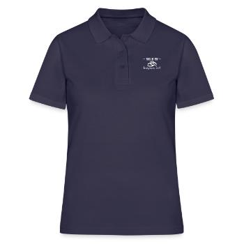 C’est ma chemise de lune de miel - Polo Femme - bleu marine - Devant - Ailine (174cm)