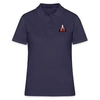 Seelenweg 07 - Frauen Polo Shirt - Navy - Vorne - Ailine (174cm)
