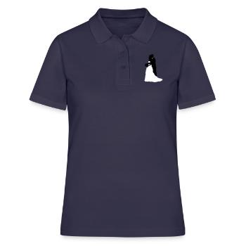 les mariés 22 - Polo Femme - bleu marine - Devant - Ailine (174cm)