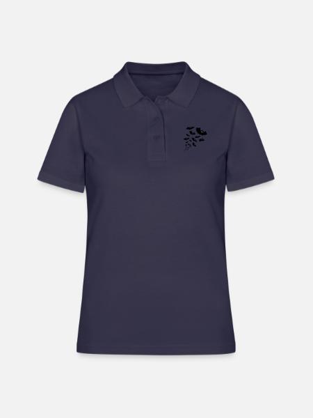 fledermäuse fledermaus - Frauen Polo Shirt - Navy