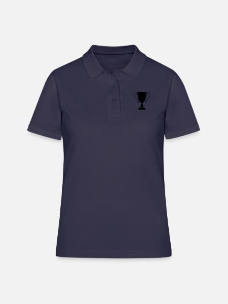 pokal - Frauen Polo Shirt - Navy