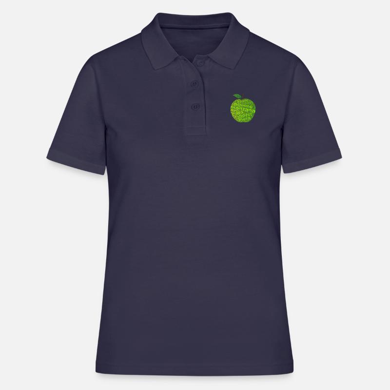 Conception Apple - Polo Femme - bleu marine