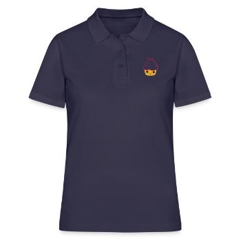 sweet cupcake - Frauen Polo Shirt - Navy - Vorne - Ailine (174cm)