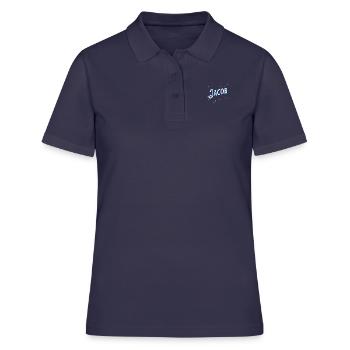 Jacob Namen personalisiert - Frauen Polo Shirt - Navy - Vorne - Ailine (174cm)