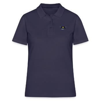 paradise 02 - Frauen Polo Shirt - Navy - Vorne - Ailine (174cm)
