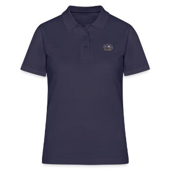 all i need is bikini and sandals - Frauen Polo Shirt - Navy - Vorne - Ailine (174cm)