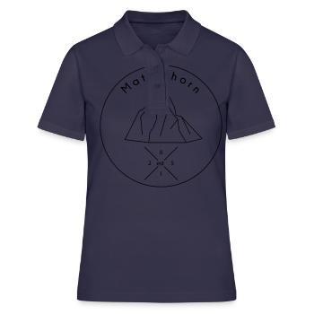 Logo du Cervin Zermatt - Polo Femme - bleu marine - Devant - Ailine (174cm)