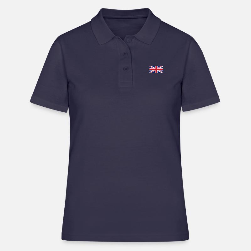 DRAPEAU ANGLETERRE - Polo Femme - bleu marine