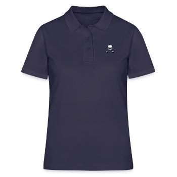 Prière - Polo Femme - bleu marine - Devant - Ailine (174cm)