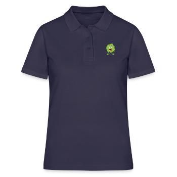 Monstre moelleux vert - Polo Femme - bleu marine - Devant - Ailine (174cm)