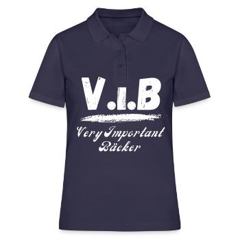 Bäcker Beruf Geschenkidee - Frauen Polo Shirt - Navy - Vorne - Ailine (174cm)