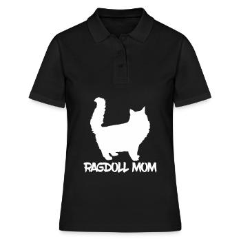 Ragdoll Mom - Frauen Polo Shirt - Schwarz - Vorne - Ailine (174cm)
