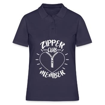 Operationen am offenen Herzen - Frauen Polo Shirt - Navy - Vorne - Ailine (174cm)