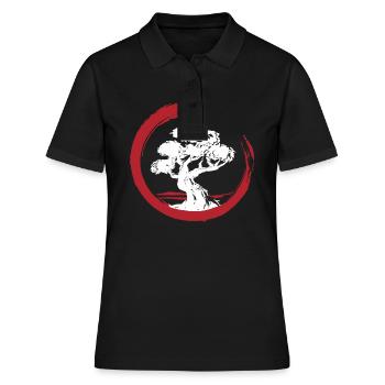 Bonsaï Arbre Bonsaï japonais - Polo Femme - noir - Devant - Ailine (174cm)