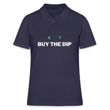 Buy The Dip - Börsen Design - Frauen Polo Shirt - Navy - Vorne - Ailine (174cm)
