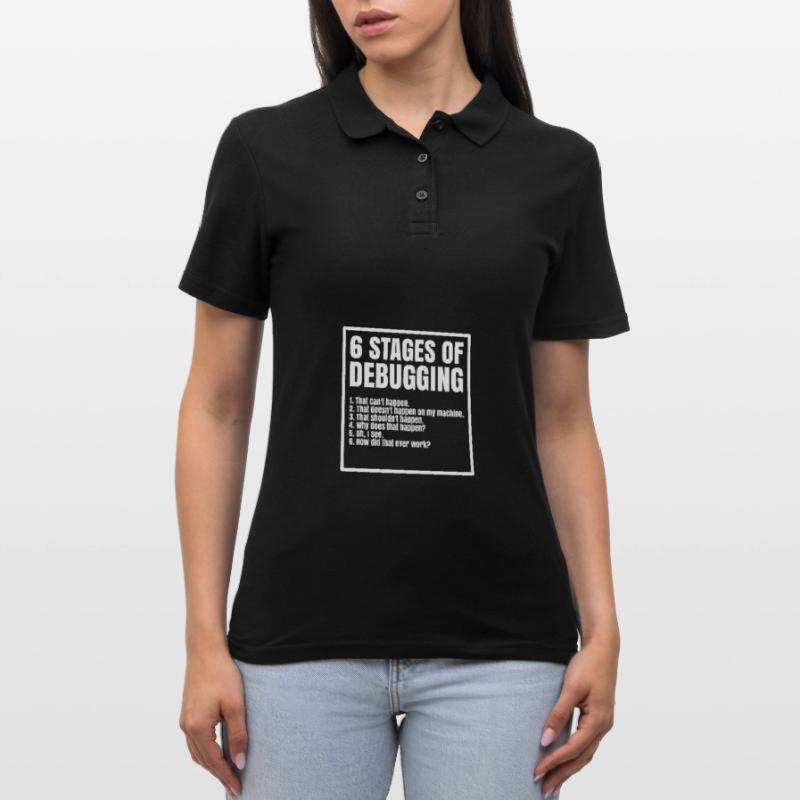 Informatik Programmierer Coder C++ Html Frauen Polo Shirt