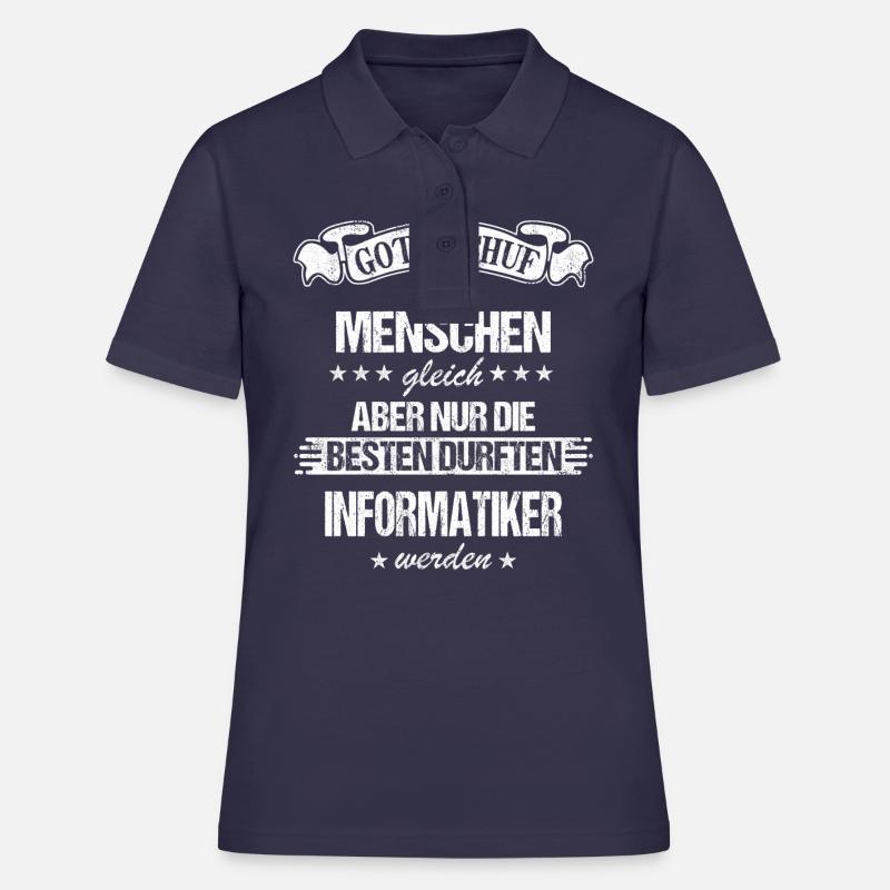 Informatiker Programmierer Informatik Spruch - Frauen Polo Shirt - Navy